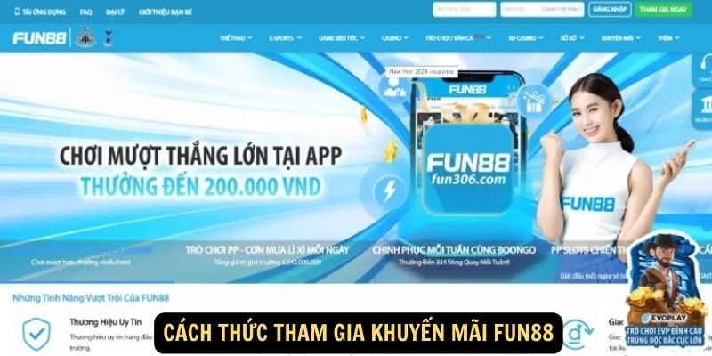 Cách thức tham gia khuyến mãi FUN88